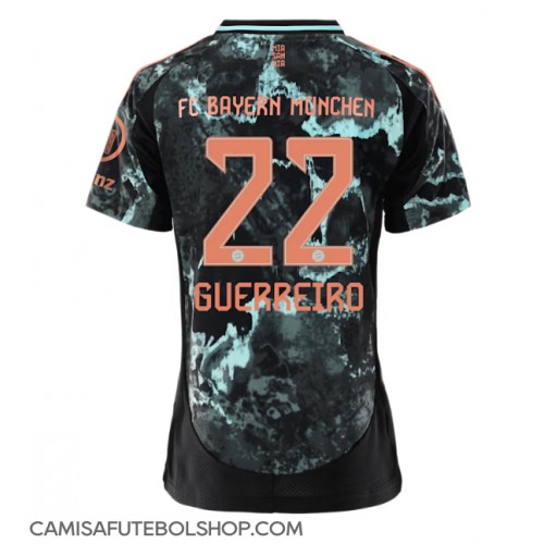 Camisa de time de futebol Bayern Munich Raphael Guerreiro #22 Replicas 2º Equipamento Feminina 2024-25 Manga Curta